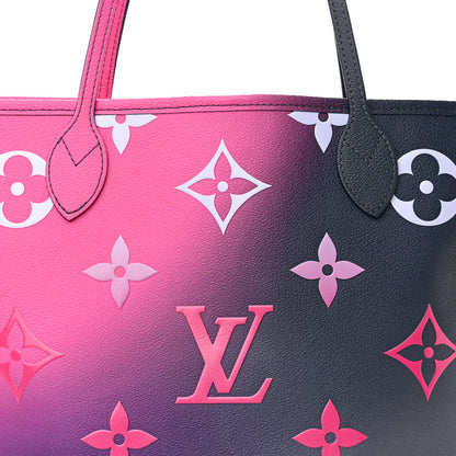 Louis Vuitton Monogram Giant Spring In The City Neverfull MM Midnight Fuchsia 7 of 11
