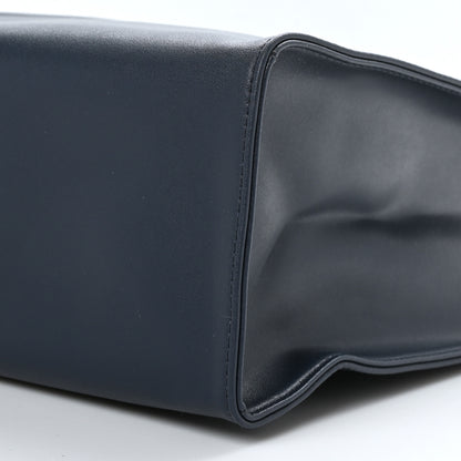 Telfar Vegan Leather Medium Shopping Bag Navy 8 of 8