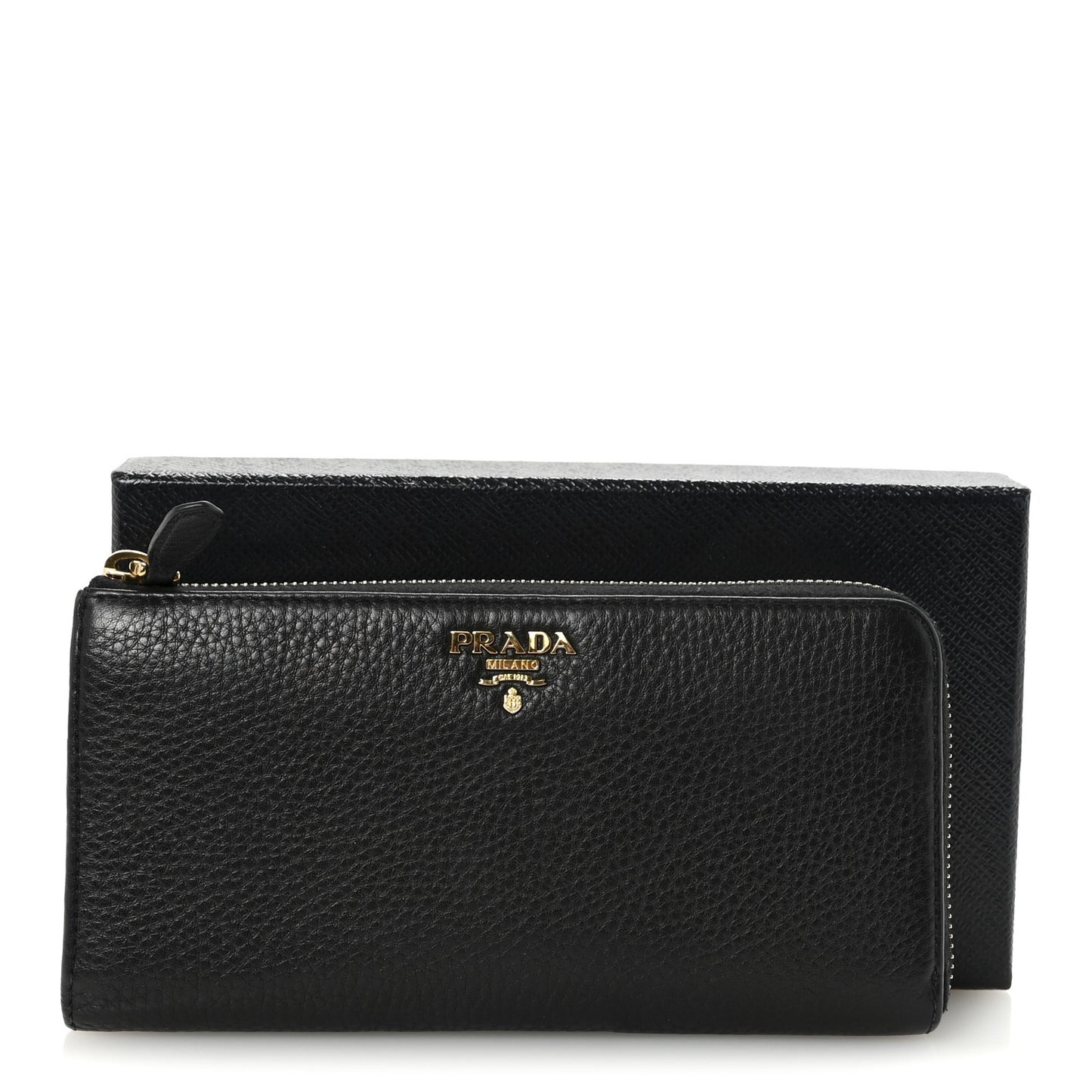 Vitello Move Half Zip Wallet Black