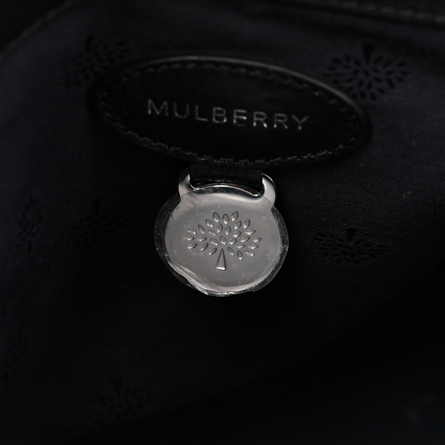 Mulberry Small Classic Grain Bayswater Black 6 of 9