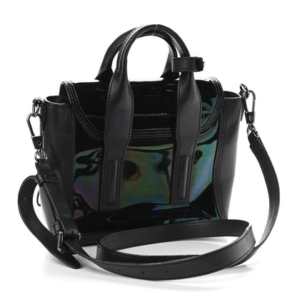 3.1 Phillip Lim Oil Slick Patent Mini Pashli Satchel Black 3 of 12
