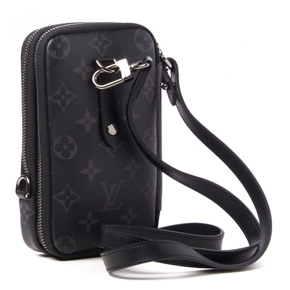 Louis Vuitton Monogram Eclipse Reverse Double Phone Pouch 3 of 8