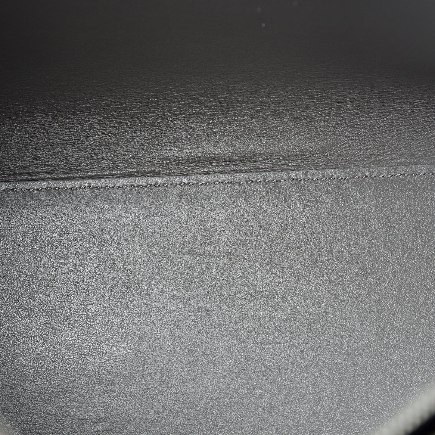 Grained Calfskin Small Sac De Jour Fog