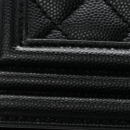 Chanel Caviar Quilted Medium Boy Flap Black 11 of 12