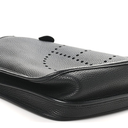Hermes Taurillon Clemence EVELYNE III PM Black 9 of 10