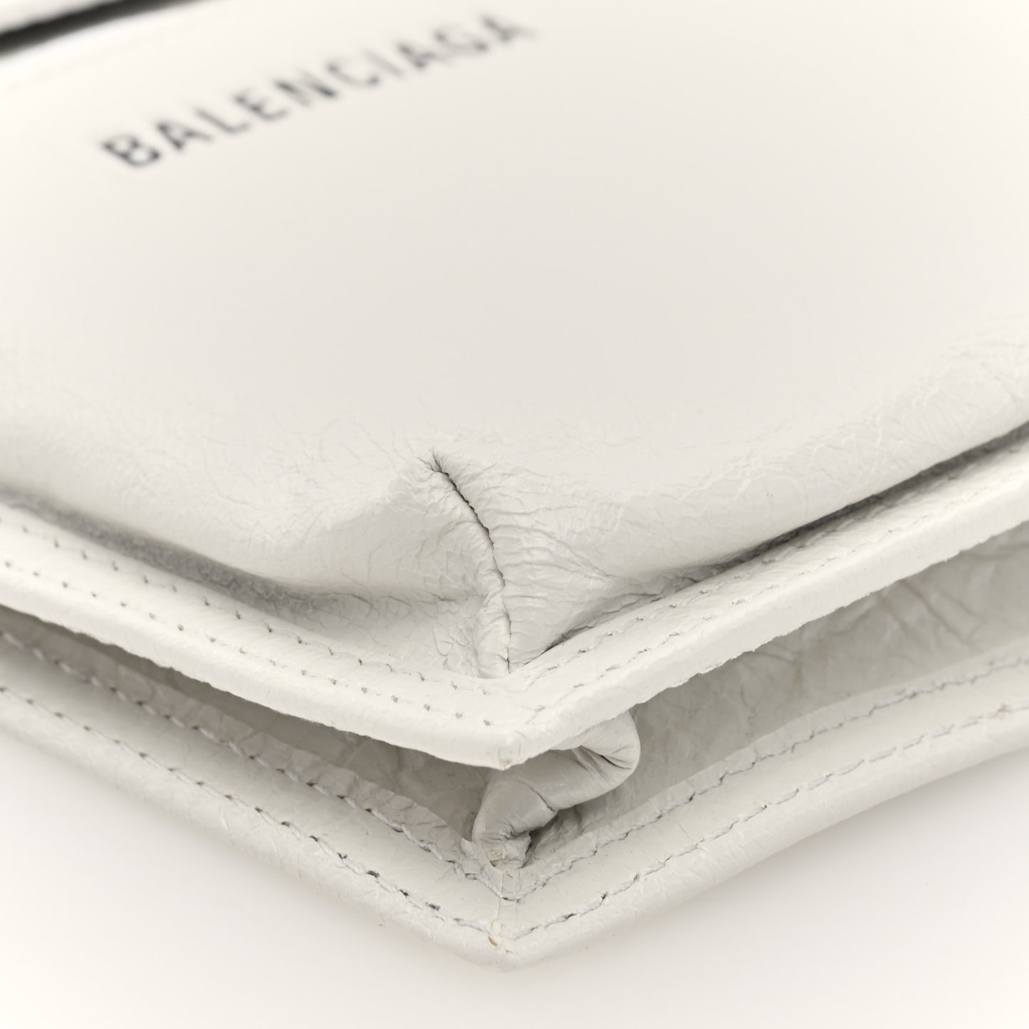 Agneau Arena Small Explorer Crossbody Pouch White