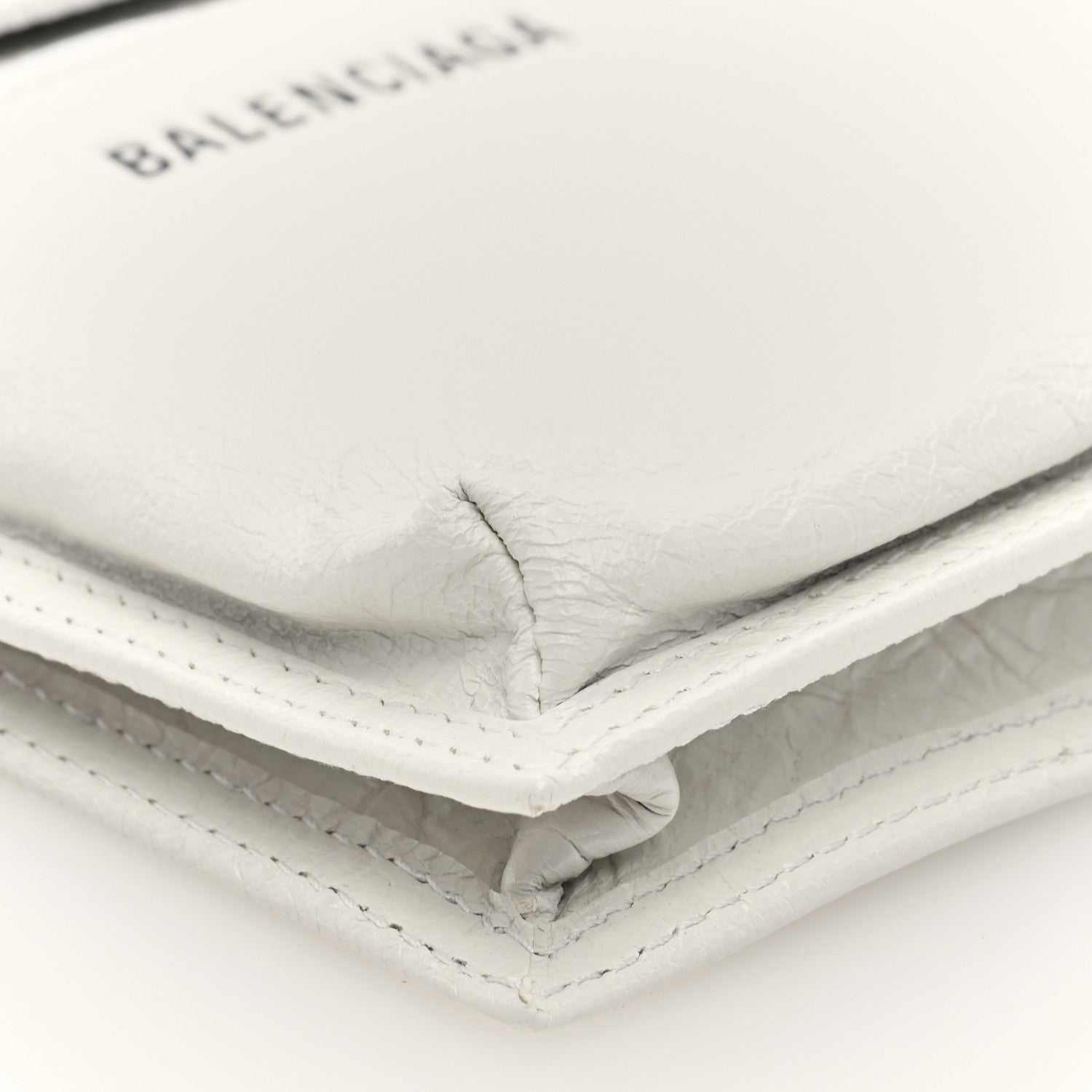 Balenciaga Agneau Arena Small Explorer Crossbody Pouch White 8 of 9