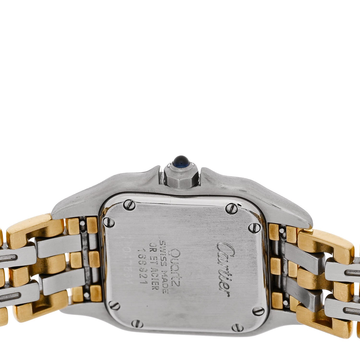 Cartier Stainless Steel 18K Yellow Gold 22mm Panthere Quartz Watch 4 of 4