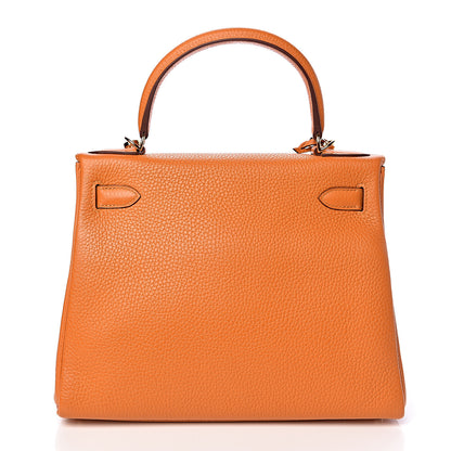 Hermes Taurillon Clemence Kelly Retourne 28 Abricot 28 of 38