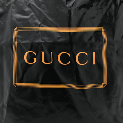 Gucci Patent Canvas Frame Logo Vertical Tote Black Crop 9 of 11