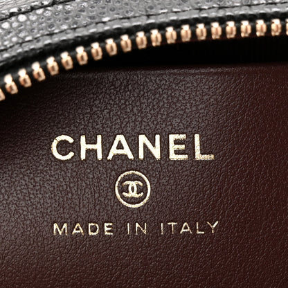 Chanel Caviar Quilted Barrel Clutch With Chain Black 6 of 11