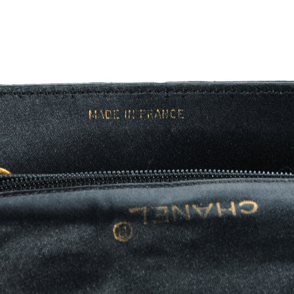 Chanel Satin Quilted Mini Flap Black Gold 8 of 8