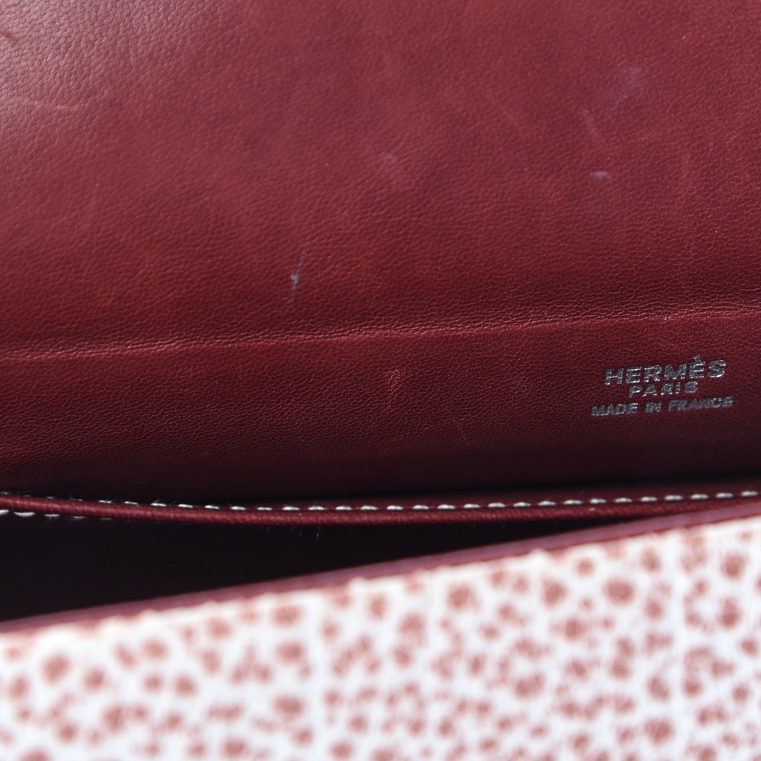 Hermes Buffalo Skipper Dalmatian Garonne Shoulder Bag 8 of 8