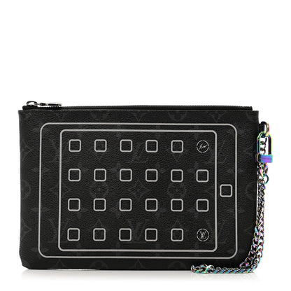 Louis Vuitton Monogram Eclipse Fragment Design iPad Pouch 1 of 7