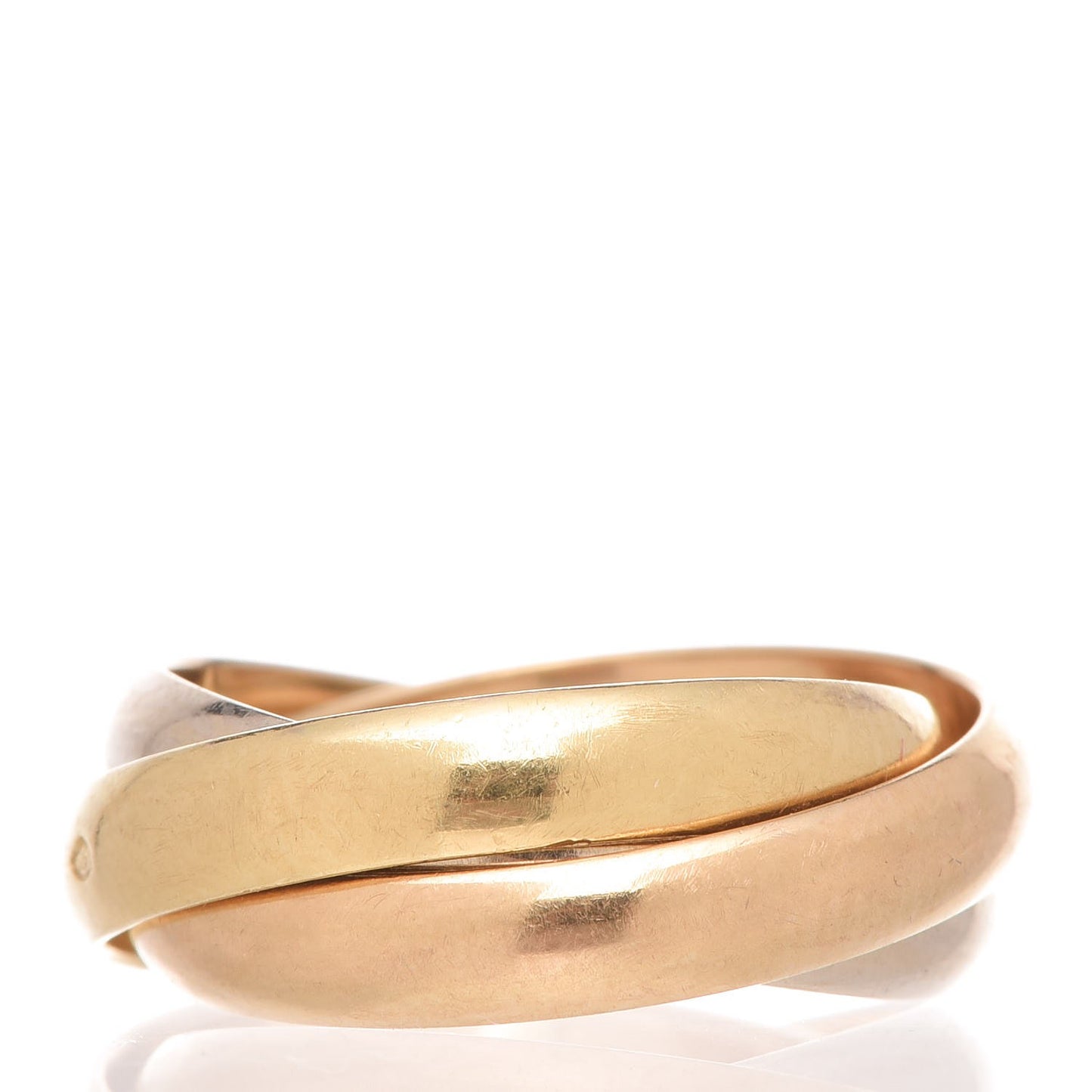 18K Pink Yellow White Gold Classic Les Must De Trinity Ring 52 6