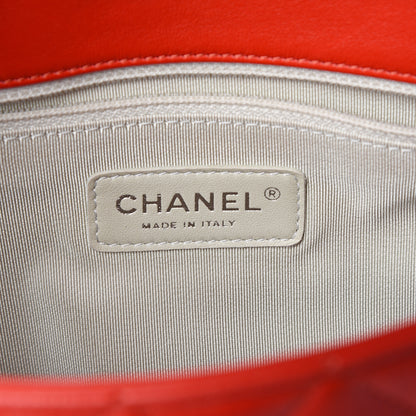 Chanel Washed Lambskin Quilted Maxi Chain Around Flap Red 7 of 9
