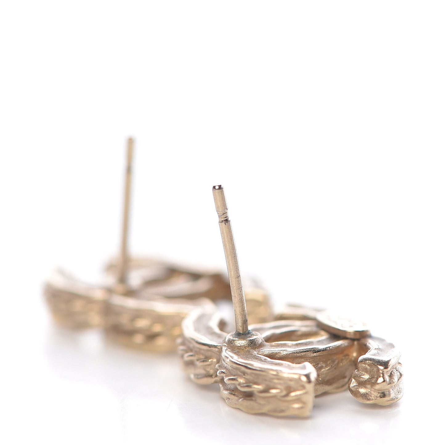 Crystal CC Earrings Gold