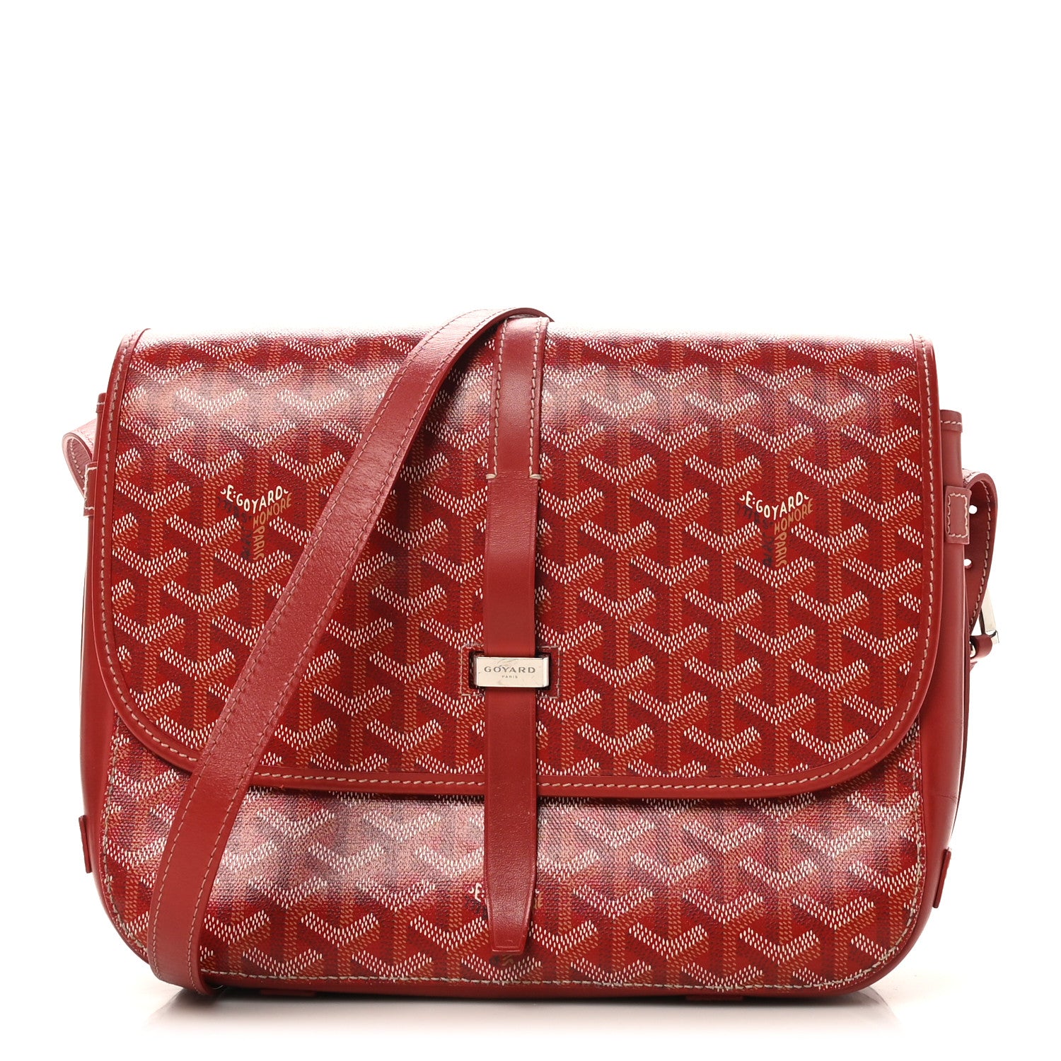 Goyard Goyardine Belvedere II MM Messenger Bag Red 1 of 9
