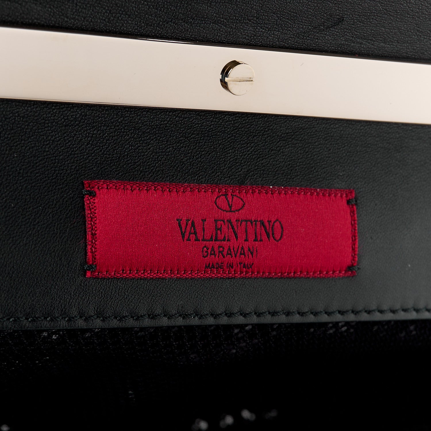 Valentino Garavani VALENTINO GARAVANI Lambskin Lace Large Girello Flap Black 6 of 11