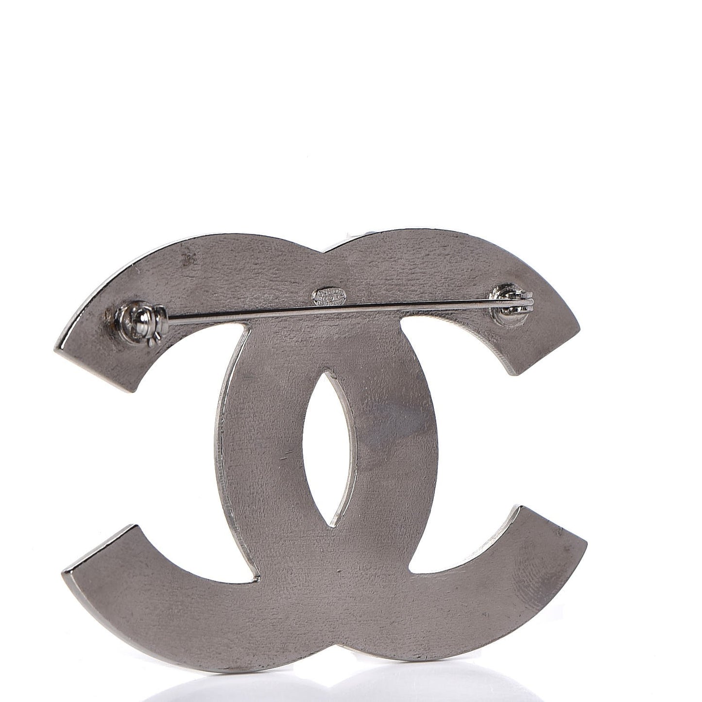 Ruthenium Chain CC Large Brooch