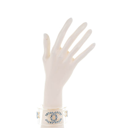 Chanel Lucite Crystal CC Cuff Transparent 2 of 3