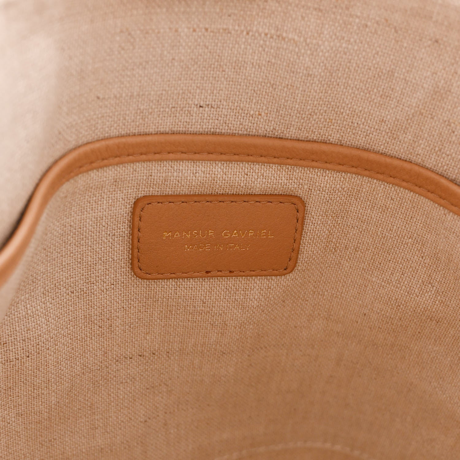 Mansur Gavriel Pebbled Calfskin Zip Bucket Bag Aglio 6 of 9