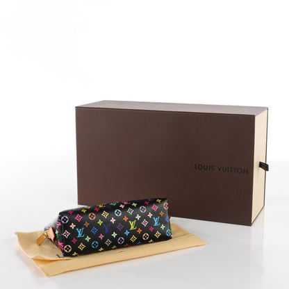 Louis Vuitton Monogram Multicolor Cosmetic Pouch Black Grenade 4 of 7