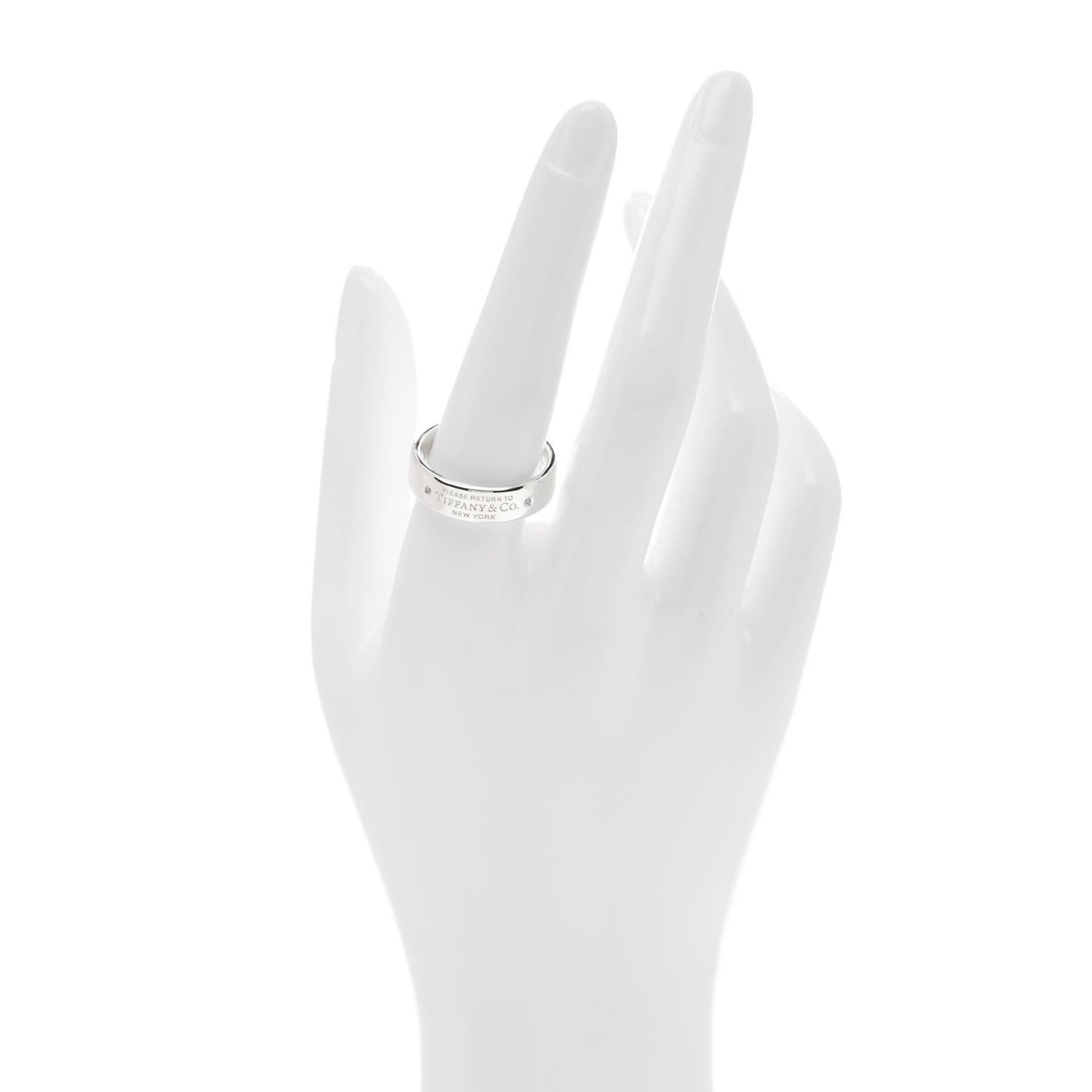 Sterling Silver Diamond Return to Tiffany Narrow Ring 59 8.75
