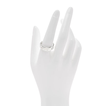 Tiffany Sterling Silver Diamond Return to Tiffany Narrow Ring 59 8.75 2 of 6