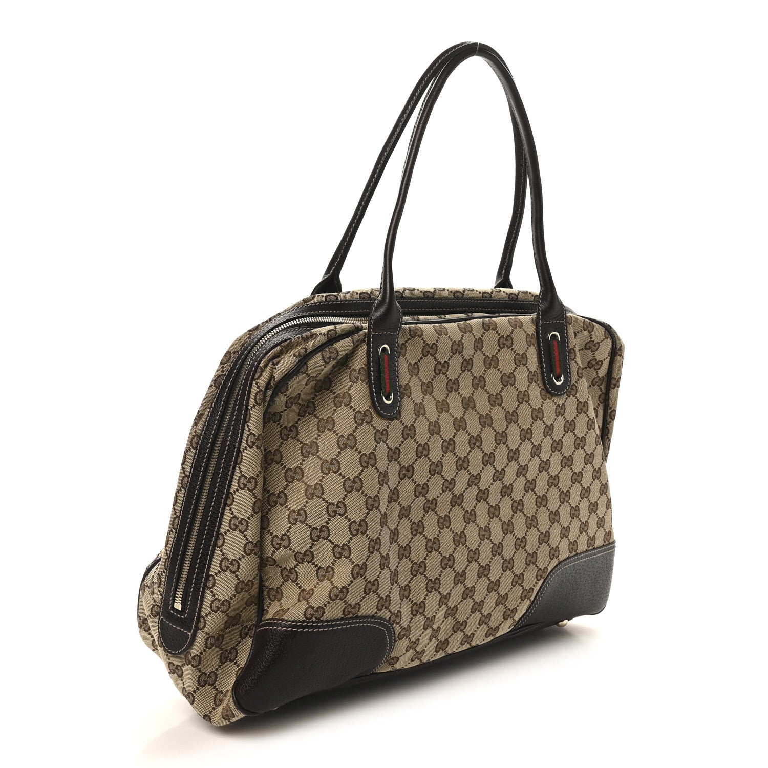 Gucci Monogram Large Princy Duffle Bag Dark Brown 3 of 10