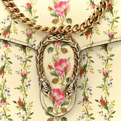 Gucci Calfskin Floral Print Mini Dionysus Chain Wallet Ivory Pink 7 of 9