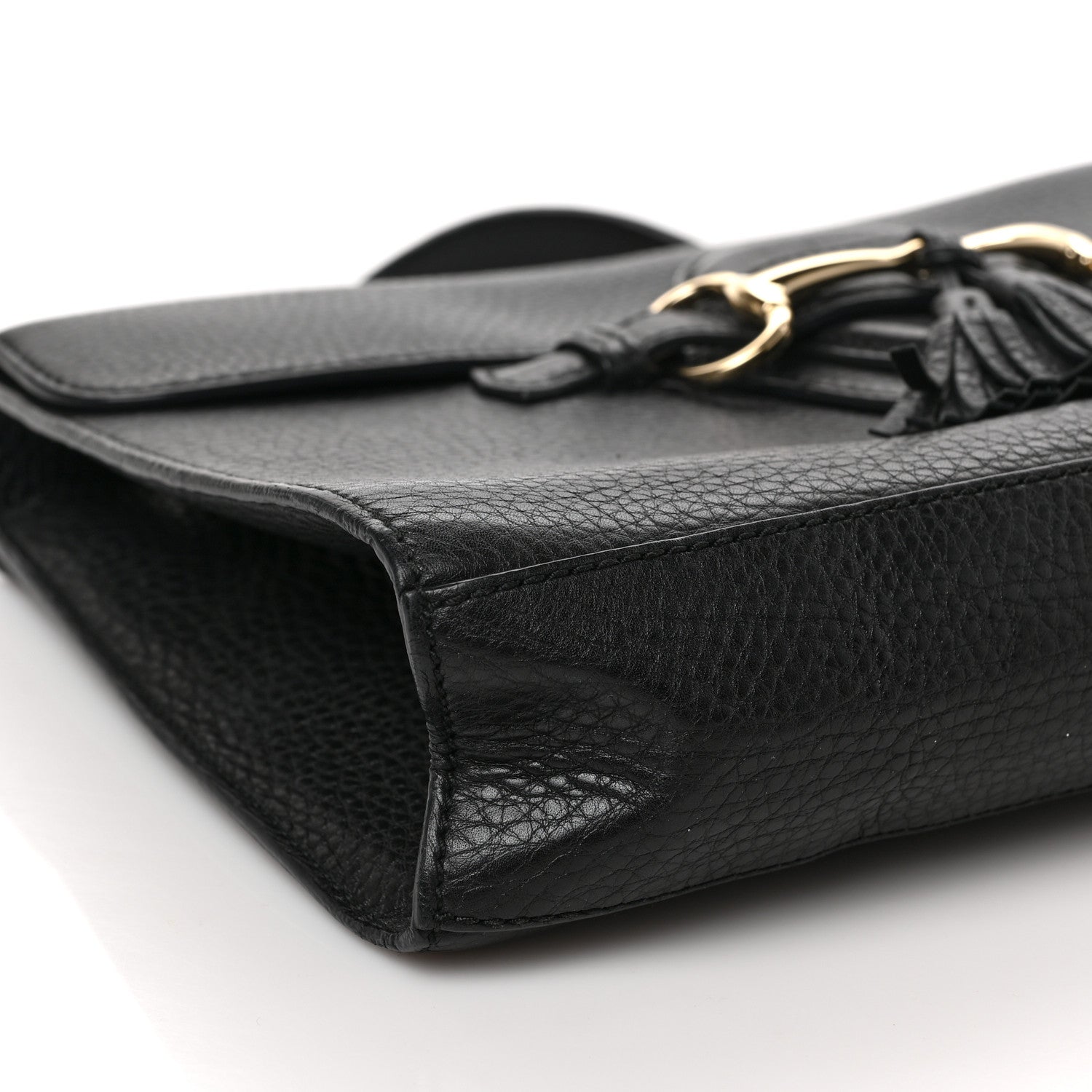 Gucci Cellarius Calfskin Medium Emily Chain Shoulder Bag Black 8 of 9