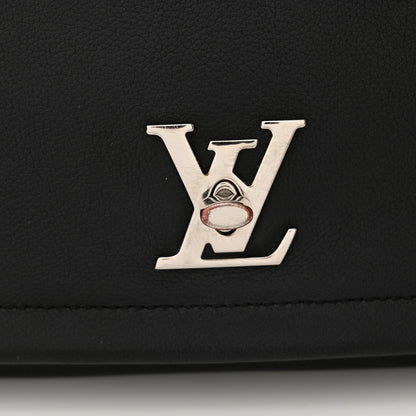 Louis Vuitton Calfskin Lockme II Chain Bag BB Black 11 of 12