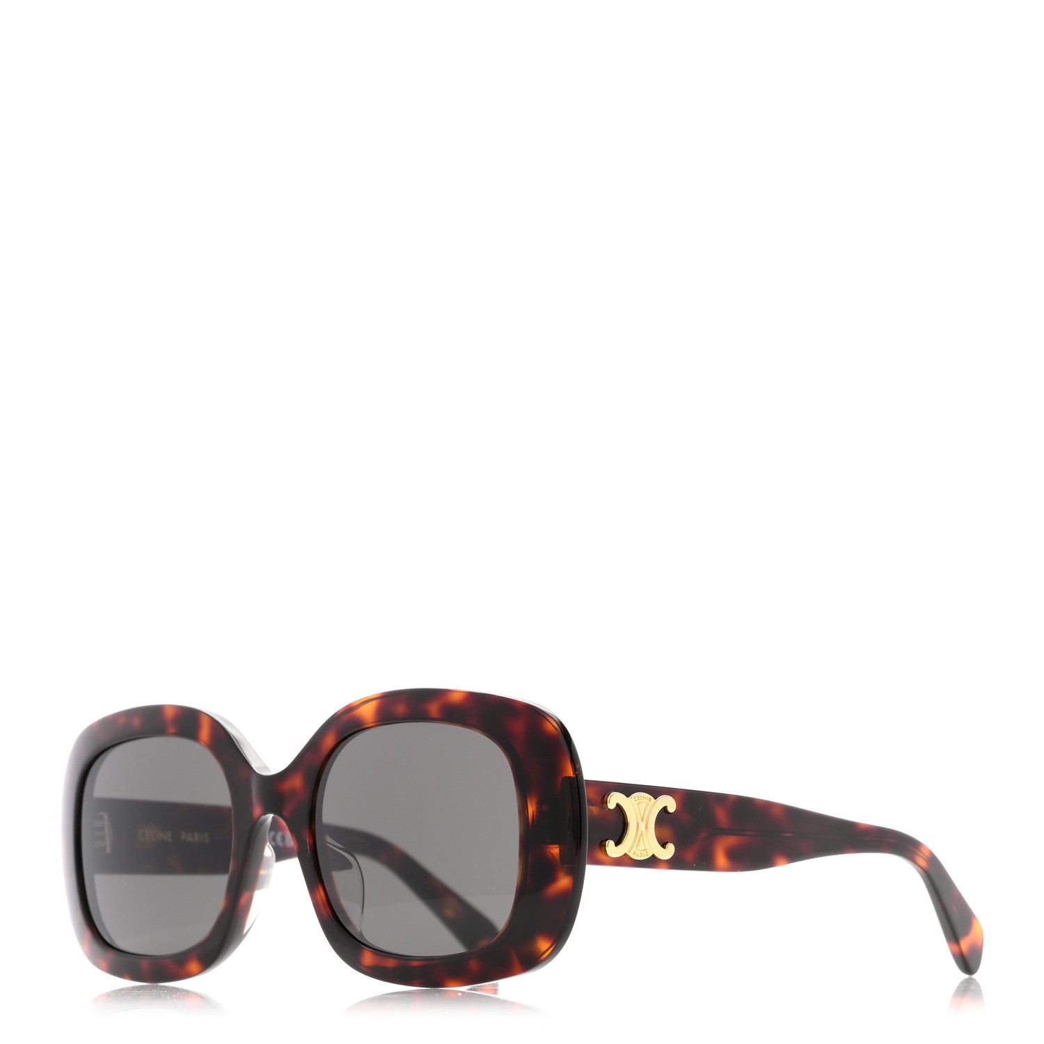 Celine Acetate Triomphe 01 Sunglasses CL40262U Tortoise 1 of 9