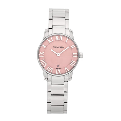 Tiffany Stainless Steel 29mm Atlas 2-Hand Quartz Watch Pink 1 of 5