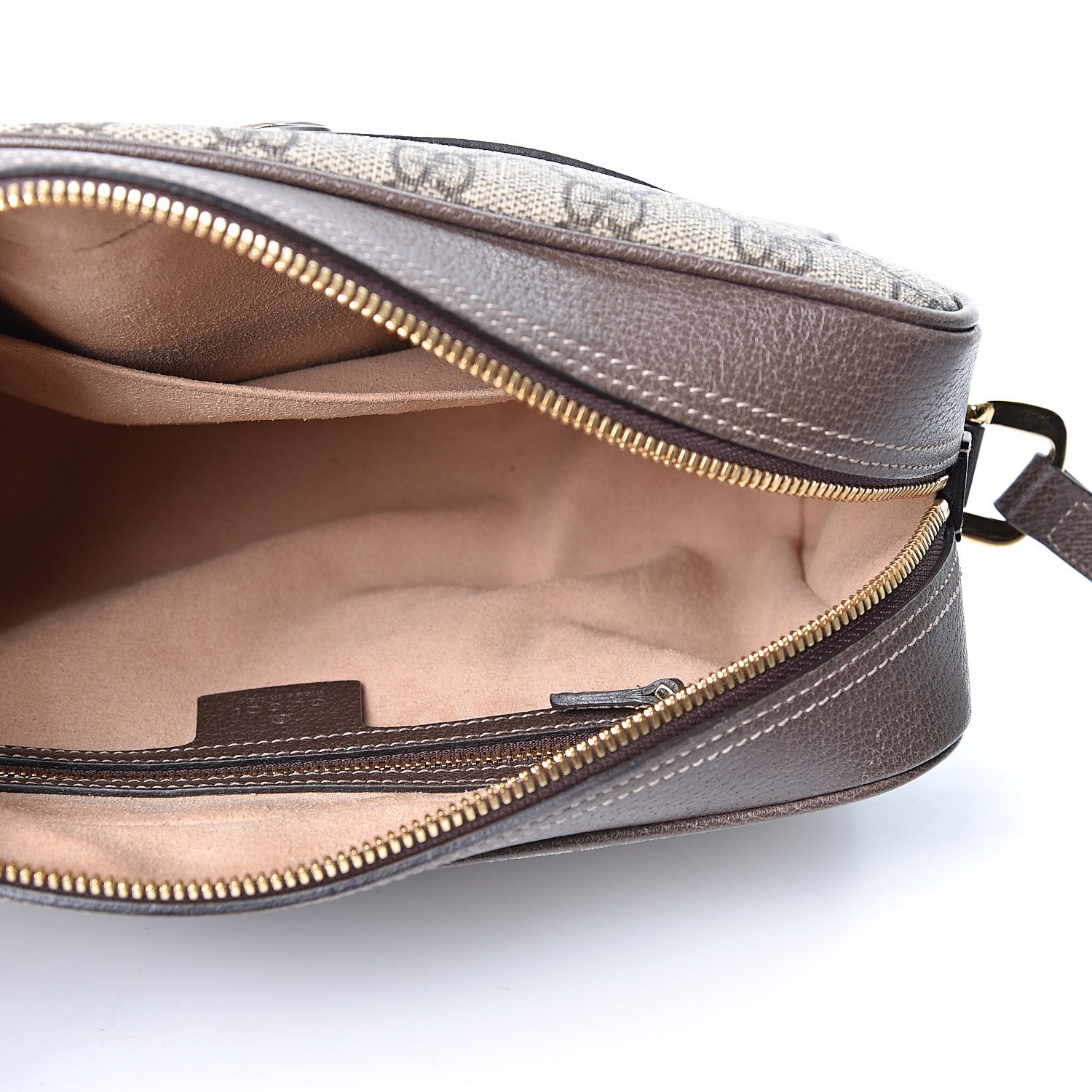Gucci GG Supreme Monogram Web Small Ophidia Shoulder Bag Brown 4 of 9