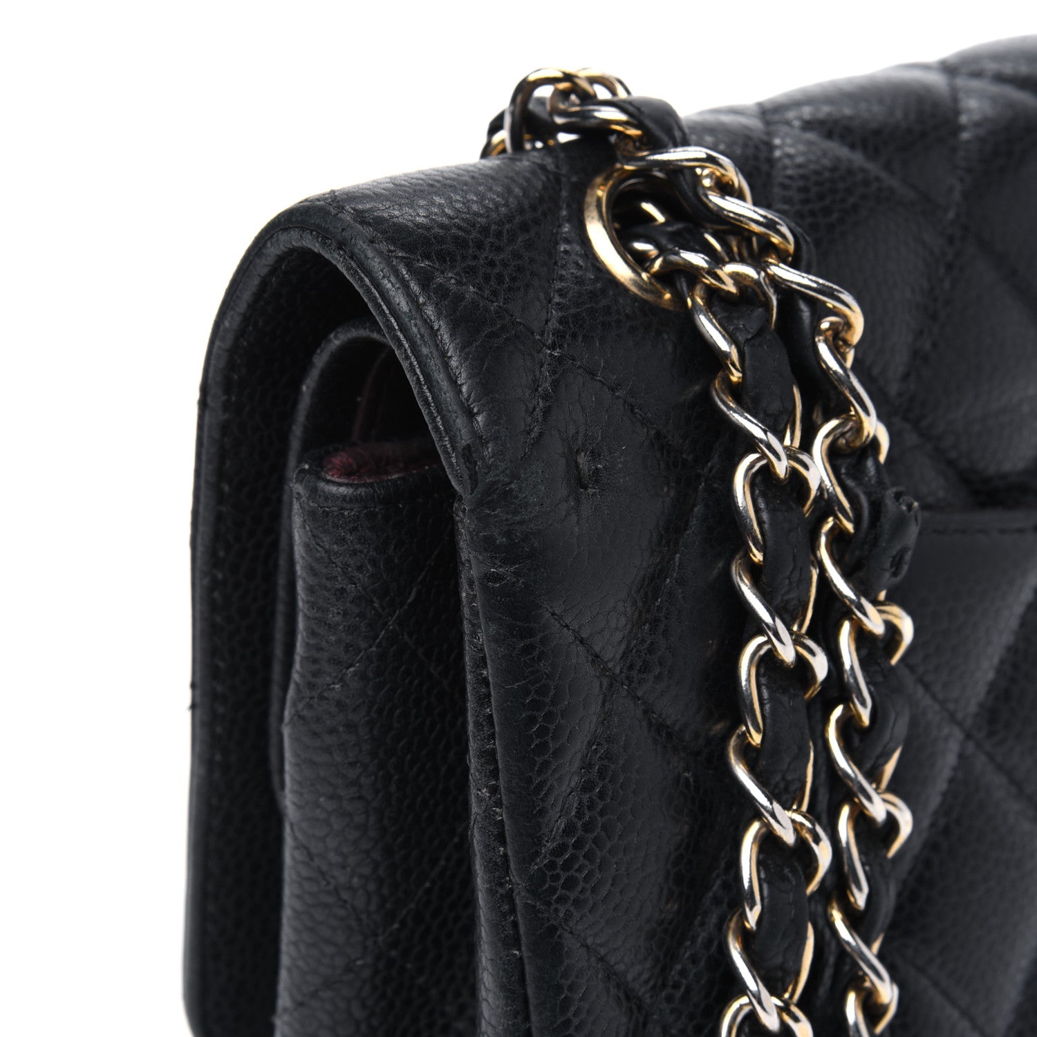 Chanel Caviar Quilted Medium Double Flap Black 23 of 39