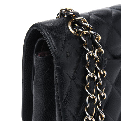 Chanel Caviar Quilted Medium Double Flap Black 23 of 39