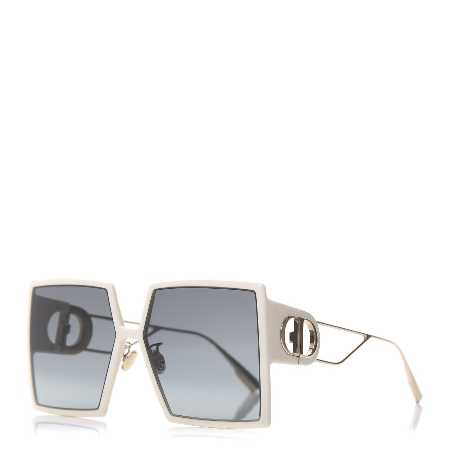 Square 30 Montaigne Sunglasses White