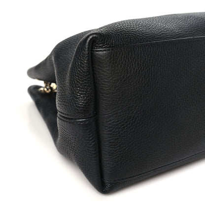 Gucci Pebbled Calfskin Medium Soho Chain Shoulder Bag Black 9 of 10