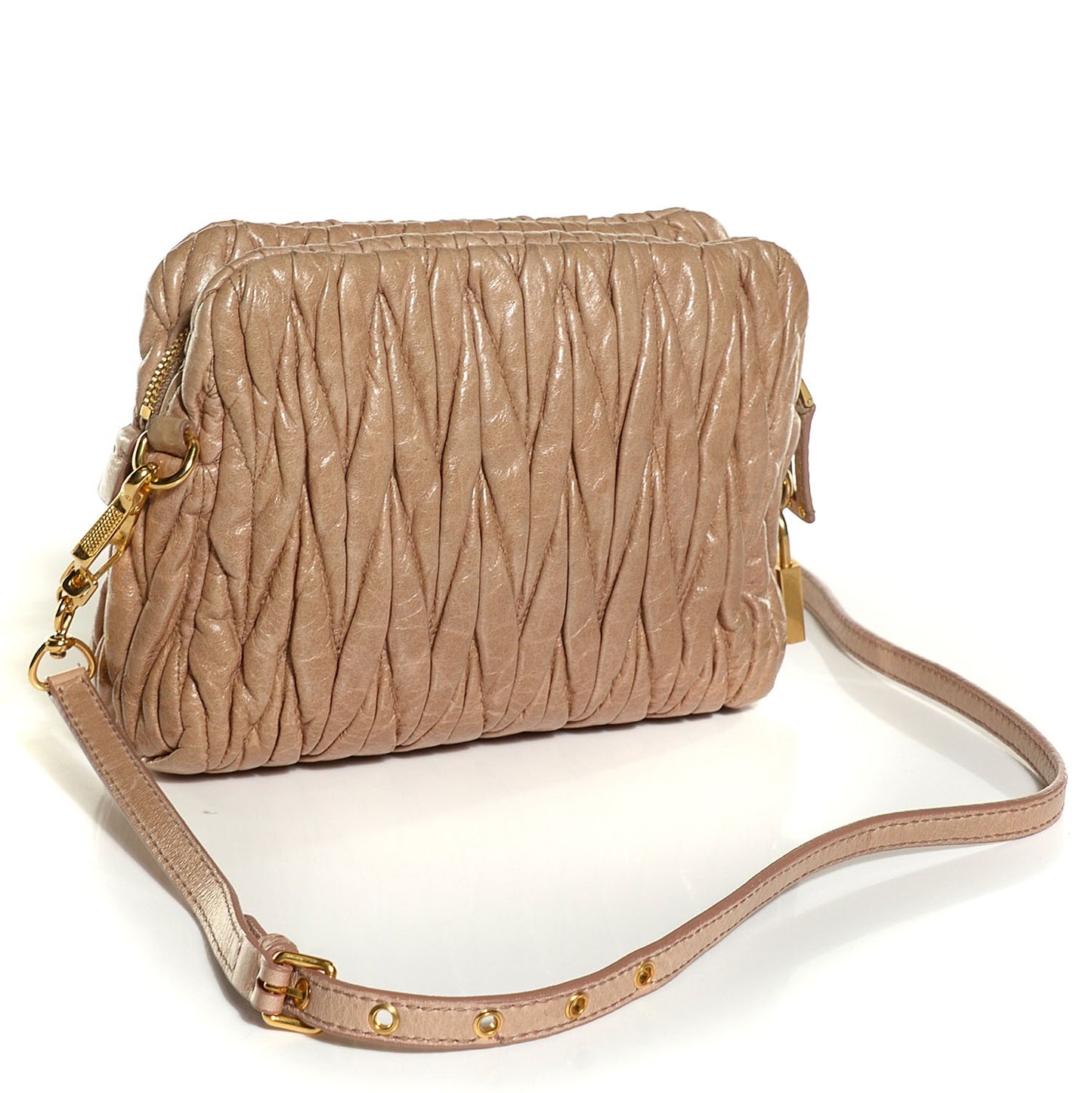 Nappa Matelasse Shoulder Bag Cammeo