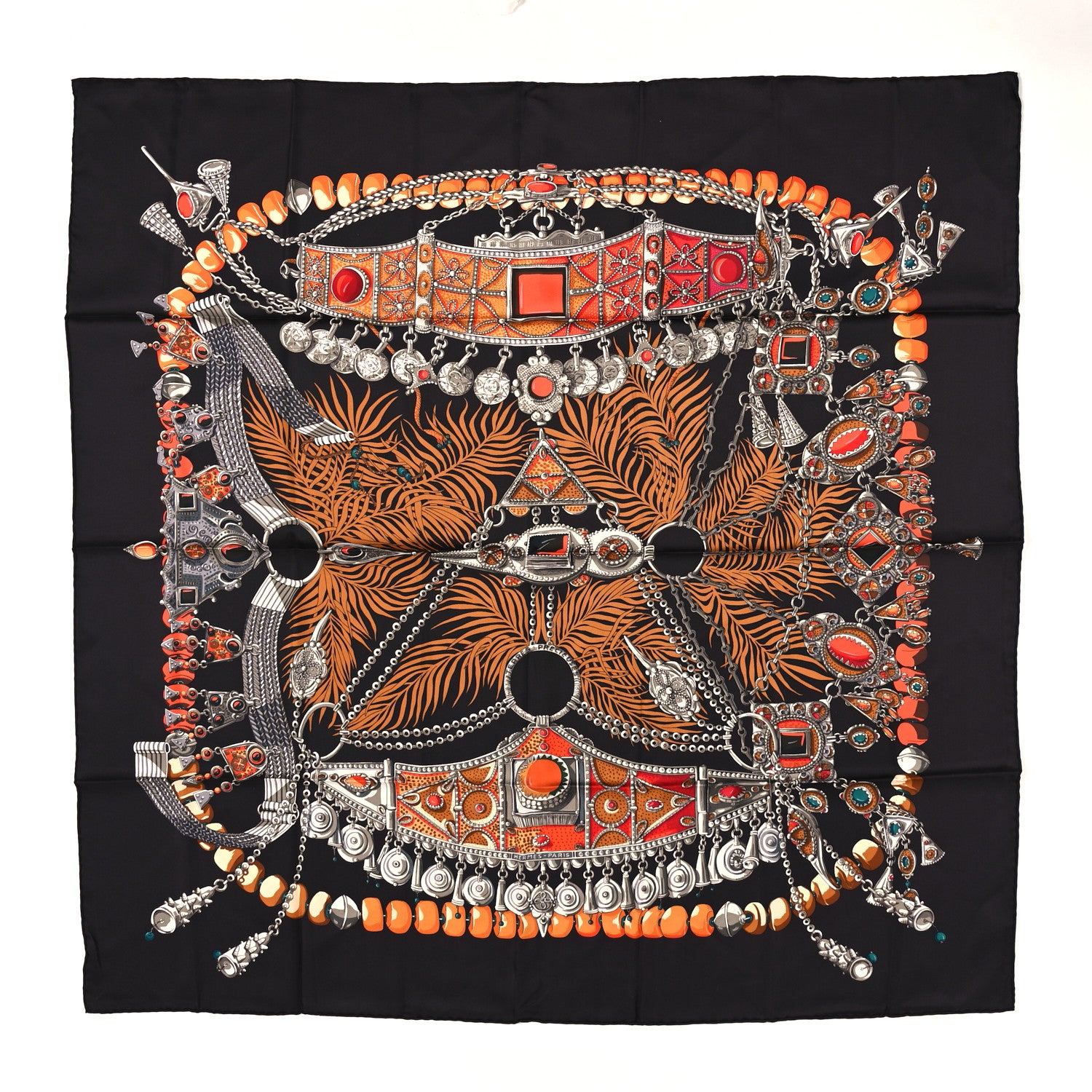 Hermes Silk Terres Precieuses Scarf 90 1 of 5