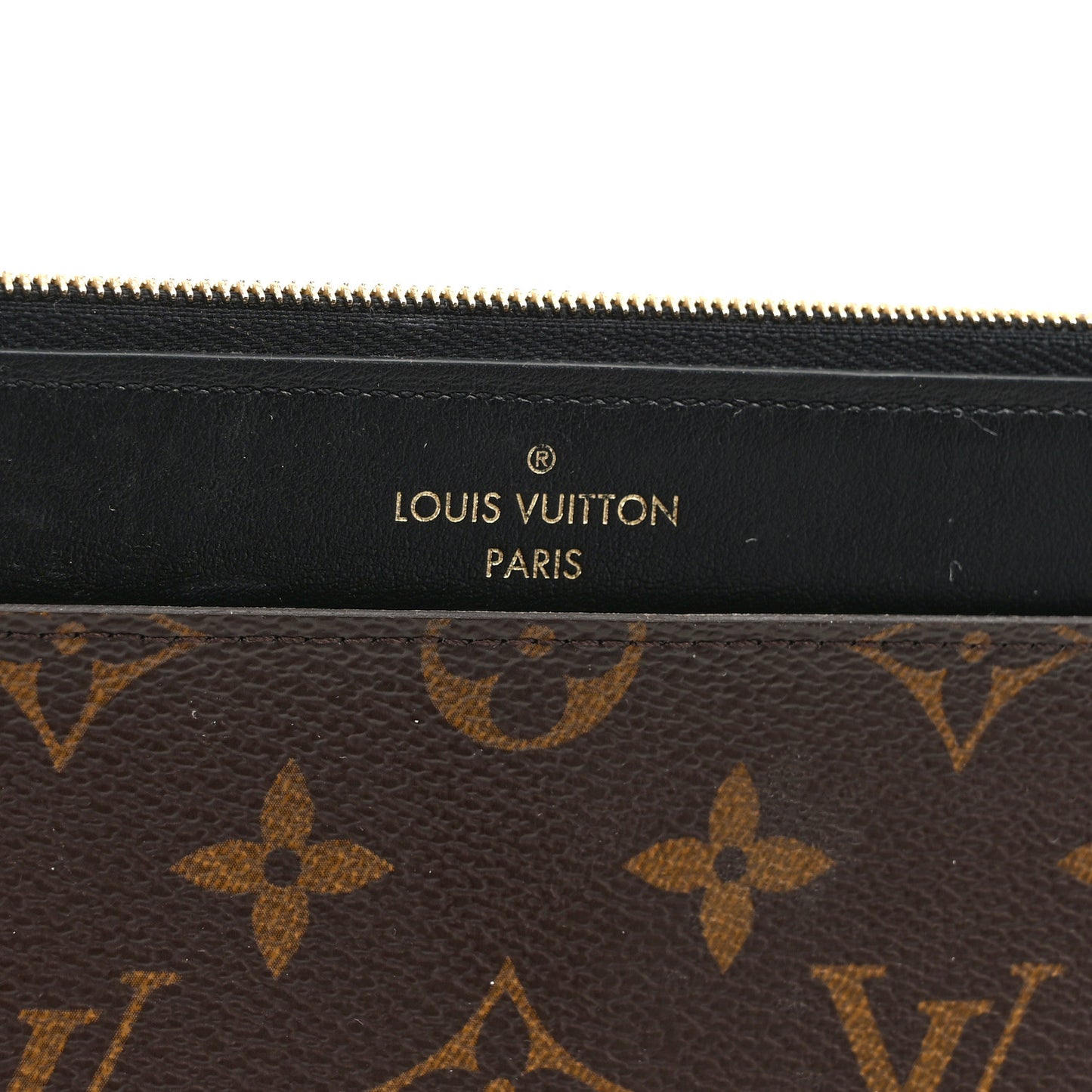 Monogram Slim Purse Black