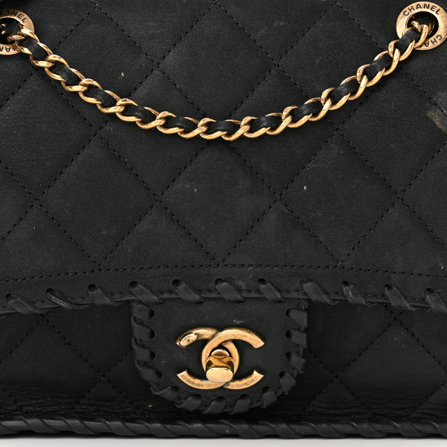 Chanel Iridescent Calfskin Small Happy Stitch Flap Black 8 of 14