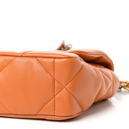 Chanel Lambskin Quilted Medium Chanel 19 Flap Light Brown 9 of 11