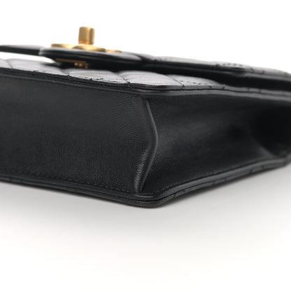 Chanel Goatskin Quilted Chic Pearls Flap Black 10 of 11