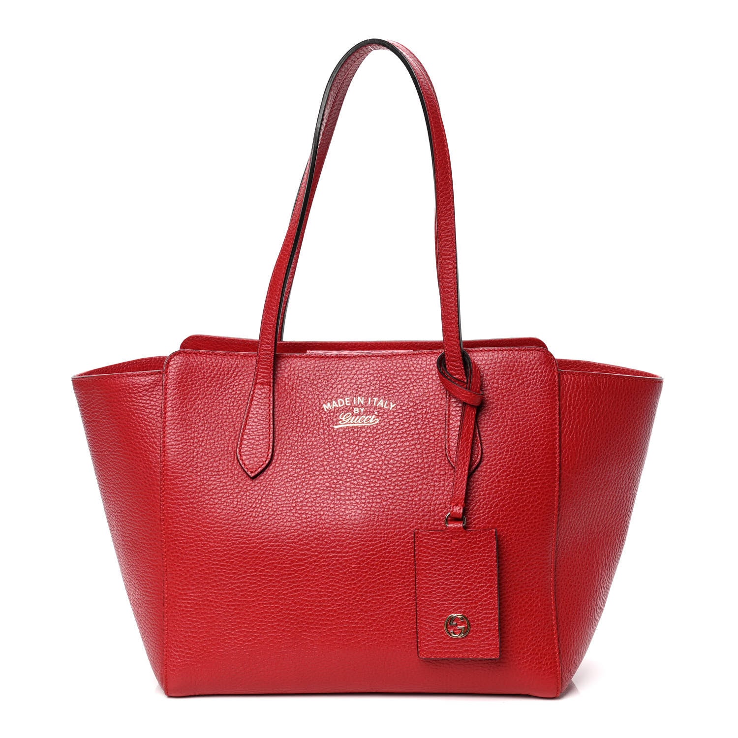 Gucci Dollar Calfskin Small Swing Tote Red 1 of 4