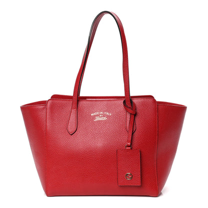 Gucci Dollar Calfskin Small Swing Tote Red 1 of 4