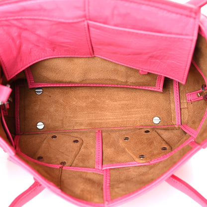 Bottega Veneta Paper Calfskin Maxi Intrecciato Mini Arco Pink 5 of 10