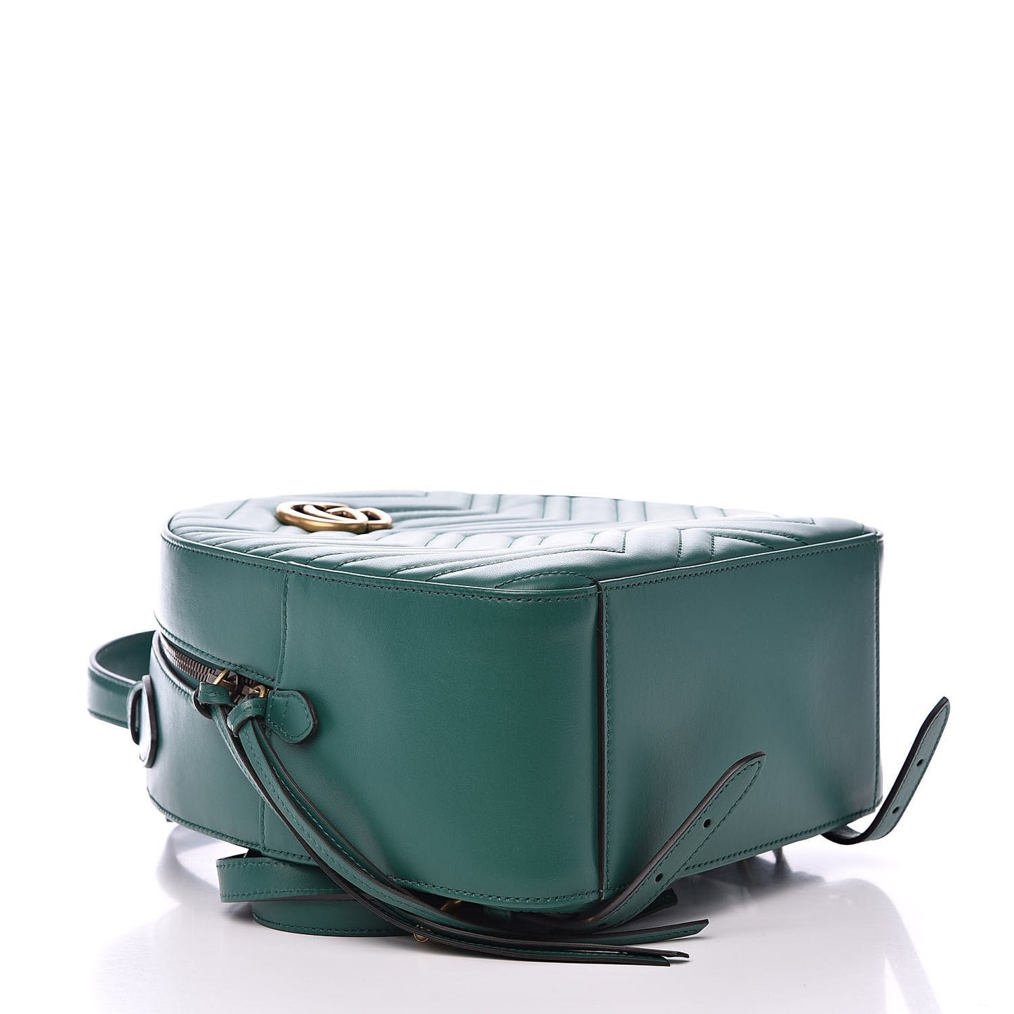 Calfskin Matelasse GG Marmont Dome Backpack Emerald Green